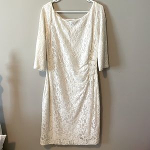 Ralph Lauren cream and sparkle dress